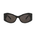 Balenciaga Cat Eye-Frame Recycled Acetate Sunglasses — Black