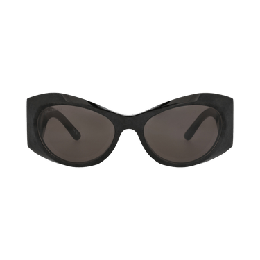 Balenciaga Cat Eye-Frame Recycled Acetate Sunglasses — Black