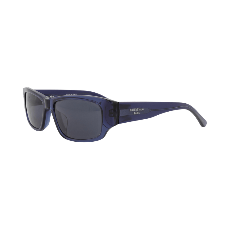 Balenciaga Square-Frame Recycled Acetate Sunglasses — Blue