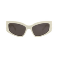 Balenciaga Cat Eye-Frame Recycled Acetate Sunglasses — Cream