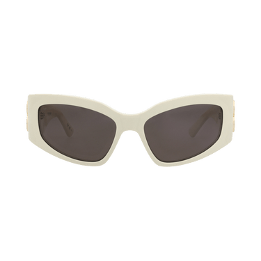 Balenciaga Cat Eye-Frame Recycled Acetate Sunglasses — Cream