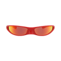 Balenciaga Shield-Frame Bio-Injection Sunglasses — Red
