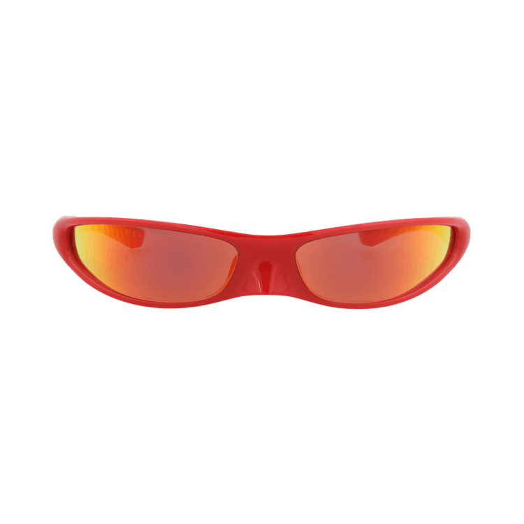 Balenciaga Shield-Frame Bio-Injection Sunglasses — Red
