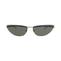 Gucci Cat Eye-Frame Metal Sunglasses — Silver