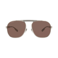 Gucci Aviator-Frame Metal Sunglasses — Silver