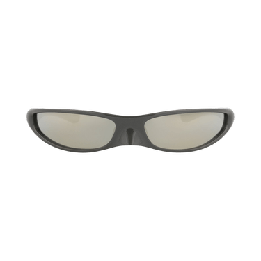 Balenciaga Shield-Frame Bio-Injection Sunglasses — Grey