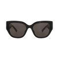 Balenciaga Square-Frame Recycled Acetate Sunglasses — Black
