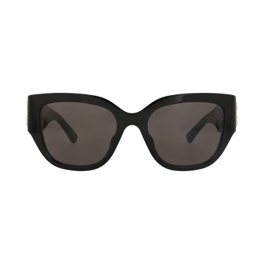 Balenciaga Square-Frame Recycled Acetate Sunglasses — Black