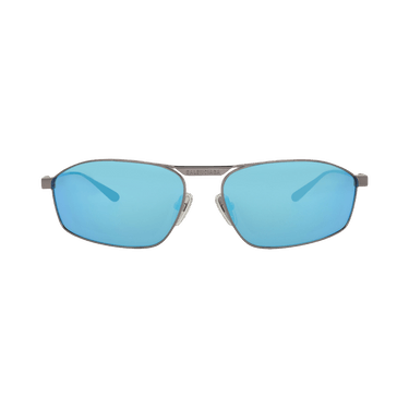 Balenciaga Aviator-Frame Metal Sunglasses — Silver