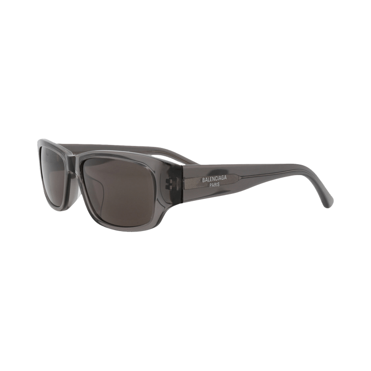 Balenciaga Square-Frame Recycled Acetate Sunglasses — Grey