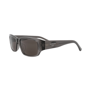 Balenciaga Square-Frame Recycled Acetate Sunglasses — Grey