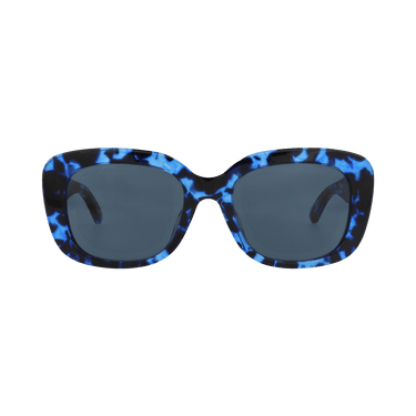 Balenciaga Square-Frame Recycled Acetate Sunglasses — Blue