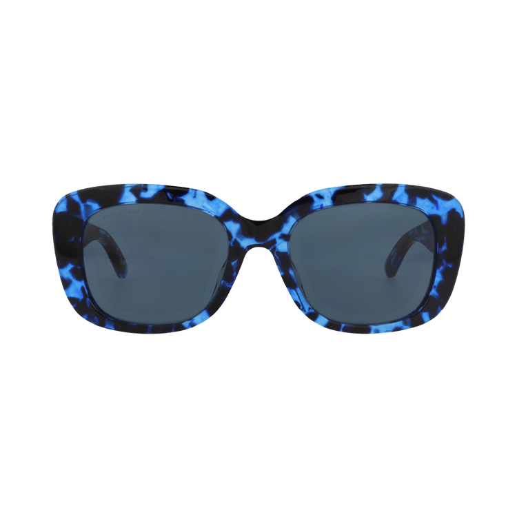 Balenciaga Square-Frame Recycled Acetate Sunglasses — Blue