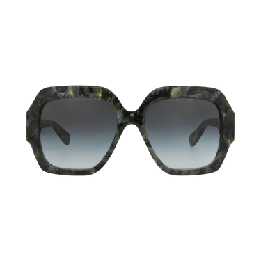 Chloé Square-Frame Recycled Acetate Sunglasses — Green