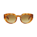 Chloé Round-Frame Recycled Acetate Sunglasses — Brown