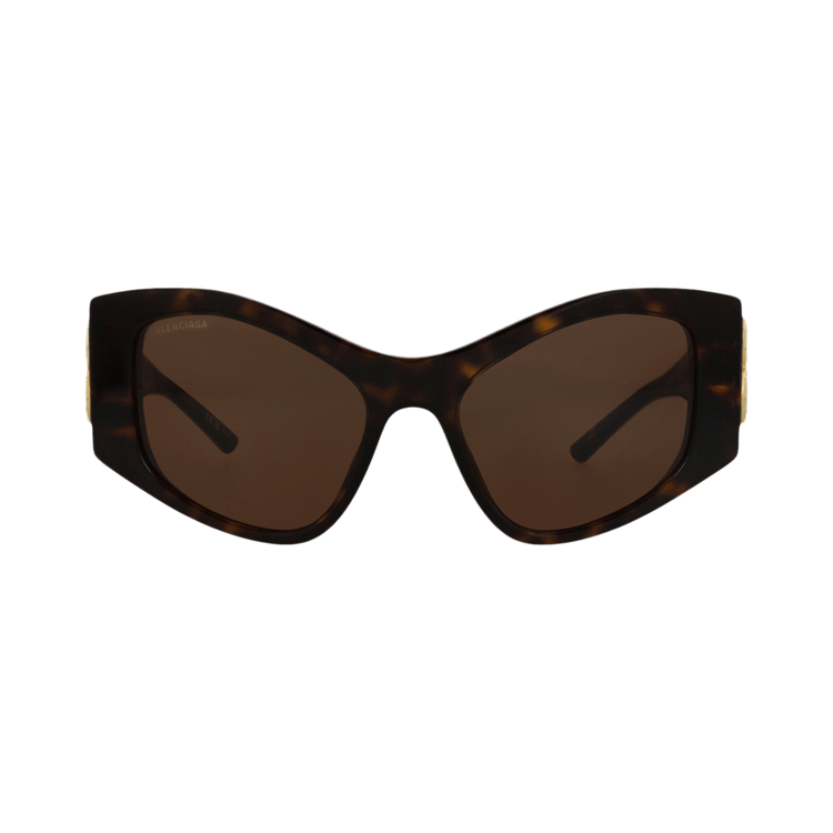 Balenciaga Cat Eye-Frame Recycled Acetate Sunglasses — Brown
