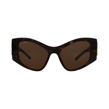 Balenciaga Cat Eye-Frame Recycled Acetate Sunglasses — Brown