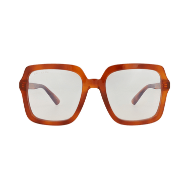 Gucci Square-Frame Recycled Acetate Sunglasses — Brown