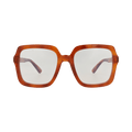 Gucci Square-Frame Recycled Acetate Sunglasses — Brown