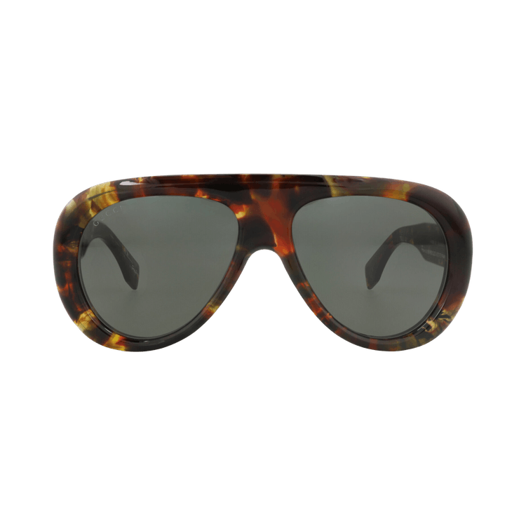 Gucci Aviator-Frame Recycled Acetate Sunglasses — Brown