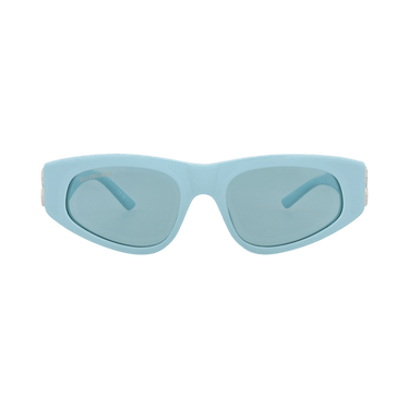 Balenciaga Cat Eye-Frame Recycled Acetate Sunglasses — Blue