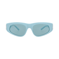 Balenciaga Cat Eye-Frame Recycled Acetate Sunglasses — Blue