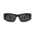 Balenciaga Square-Frame Recycled Acetate Sunglasses — Black