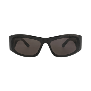 Balenciaga Square-Frame Recycled Acetate Sunglasses — Black