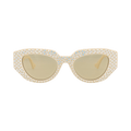 Gucci Cat Eye-Frame Recycled Acetate Sunglasses — Cream