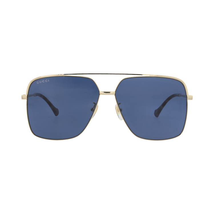 Gucci Aviator-Frame Metal Sunglasses — Gold