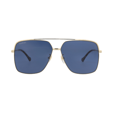 Gucci Aviator-Frame Metal Sunglasses — Gold
