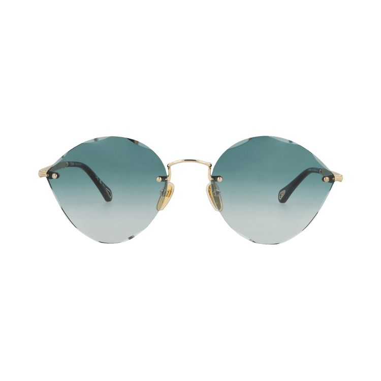 Chloé Cat Eye-Frame Sunglasses — Gold