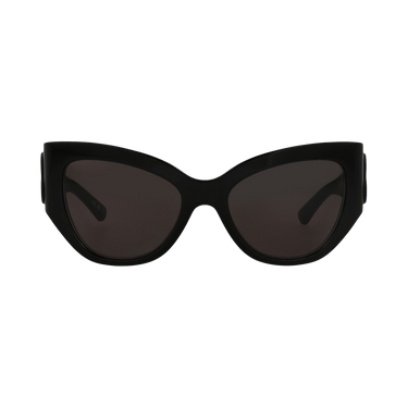 Balenciaga Cat Eye-Frame Recycled Acetate Sunglasses — Black