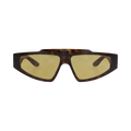 Gucci Square-Frame Recycled Acetate Sunglasses — Brown