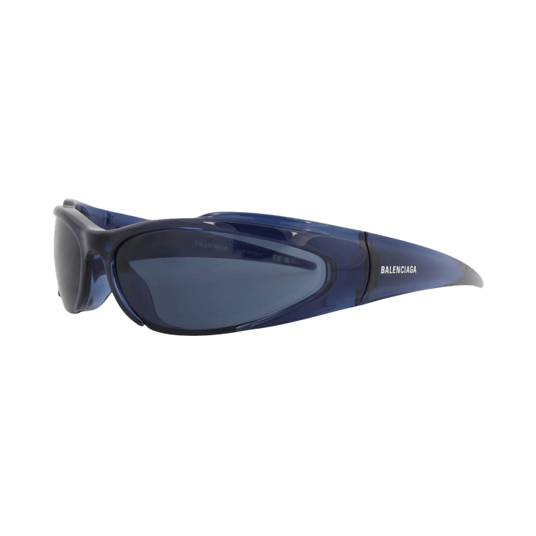 Balenciaga Shield-Frame Bio Injection Sunglasses — Blue