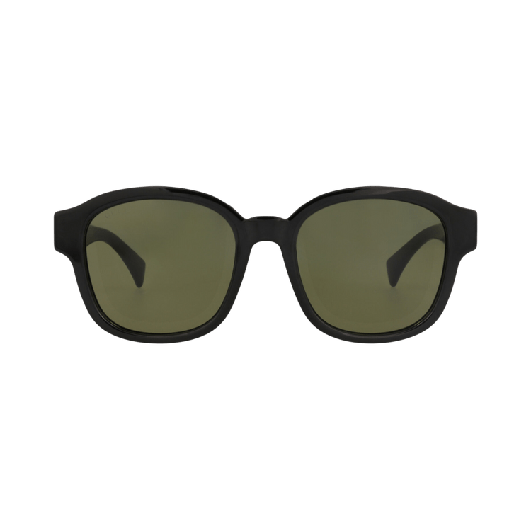 Gucci Round-Frame Injection Sunglasses — Black