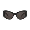 Balenciaga Cat Eye-Frame Recycled Acetate Sunglasses — Black