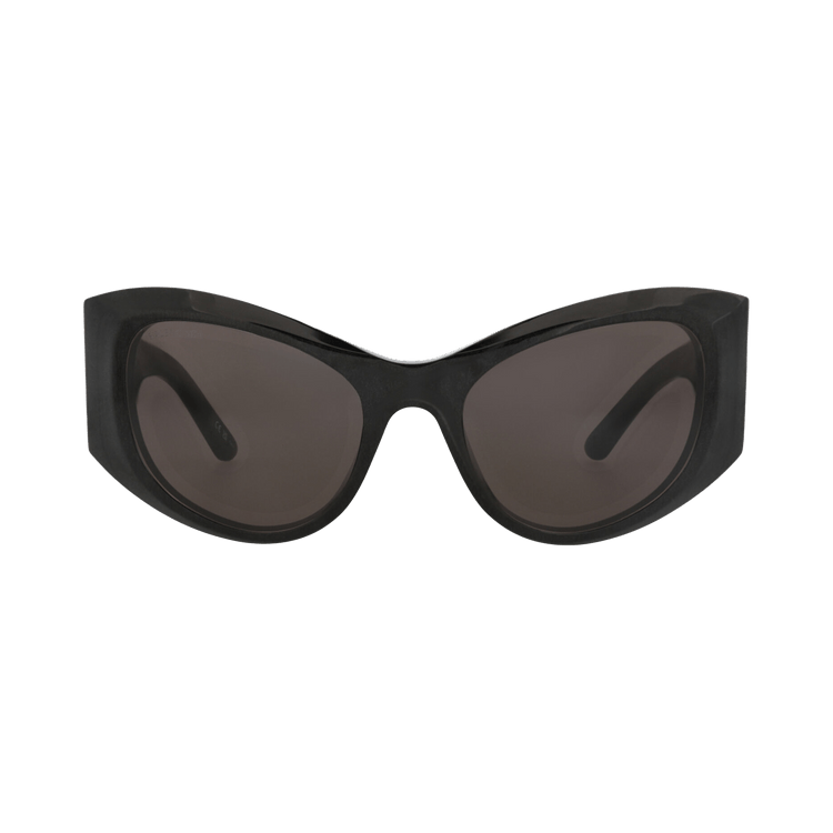 Balenciaga Cat Eye-Frame Recycled Acetate Sunglasses — Black
