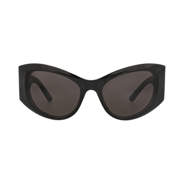 Balenciaga Cat Eye-Frame Recycled Acetate Sunglasses — Black