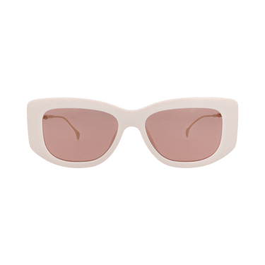 Gucci Square-Frame Injection Sunglasses — Cream