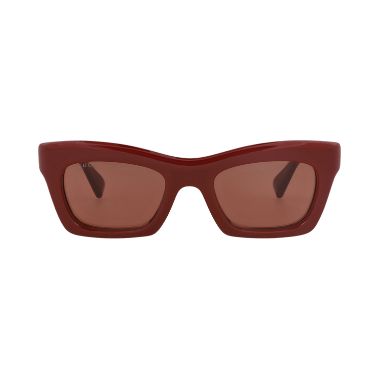Gucci Cat Eye-Frame Recycled Acetate Sunglasses — Red