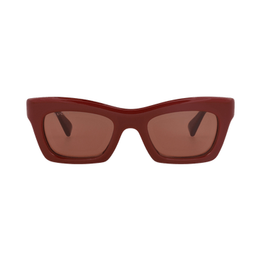 Gucci Cat Eye-Frame Recycled Acetate Sunglasses — Red