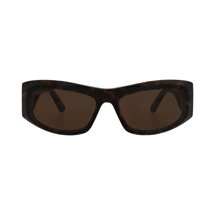 Balenciaga Square-Frame Recycled Acetate Sunglasses — Brown