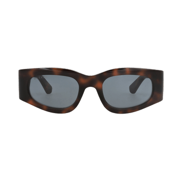 Gucci Square-Frame Recycled Acetate Sunglasses — Brown