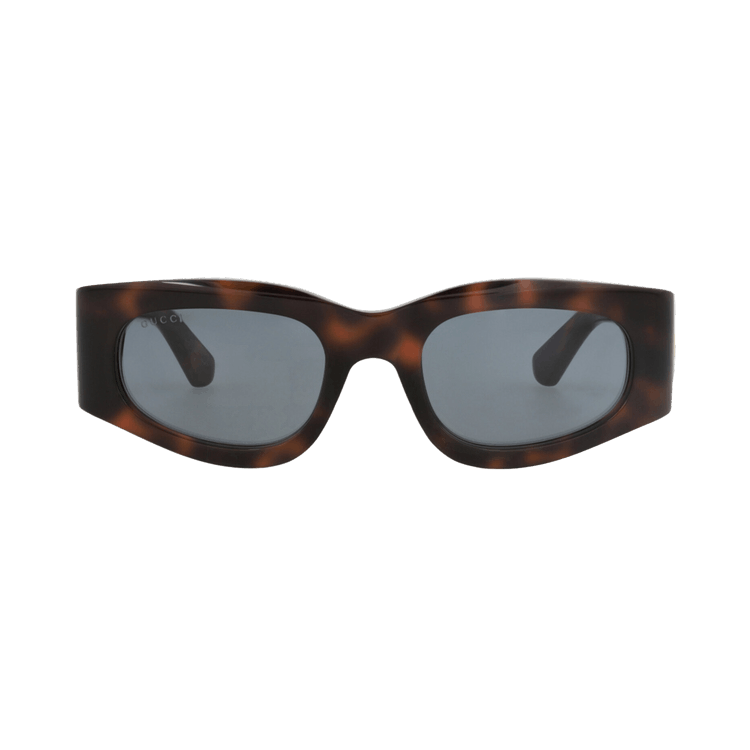 Gucci Square-Frame Recycled Acetate Sunglasses — Brown
