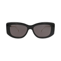 Gucci Square-Frame Injection Sunglasses — Black