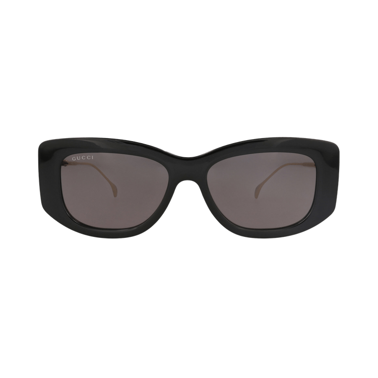 Gucci Square-Frame Injection Sunglasses — Black