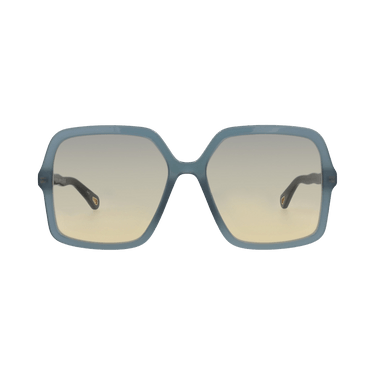 Chloé Square-Frame Bio Acetate Sunglasses — Blue