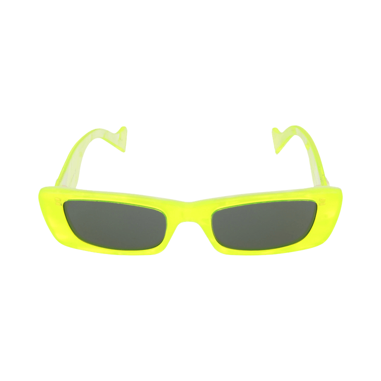 Gucci Square-Frame Acetate Sunglasses — Yellow