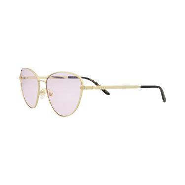 Gucci Cat Eye-Frame Metal Sunglasses — Gold